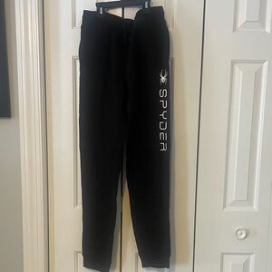 SPYDER soft athletic joggers in black size Large (14-16)